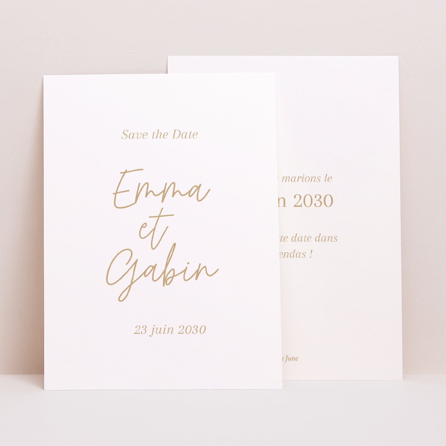 Save the date Mariage Portrait Shakespeare photo N° 1