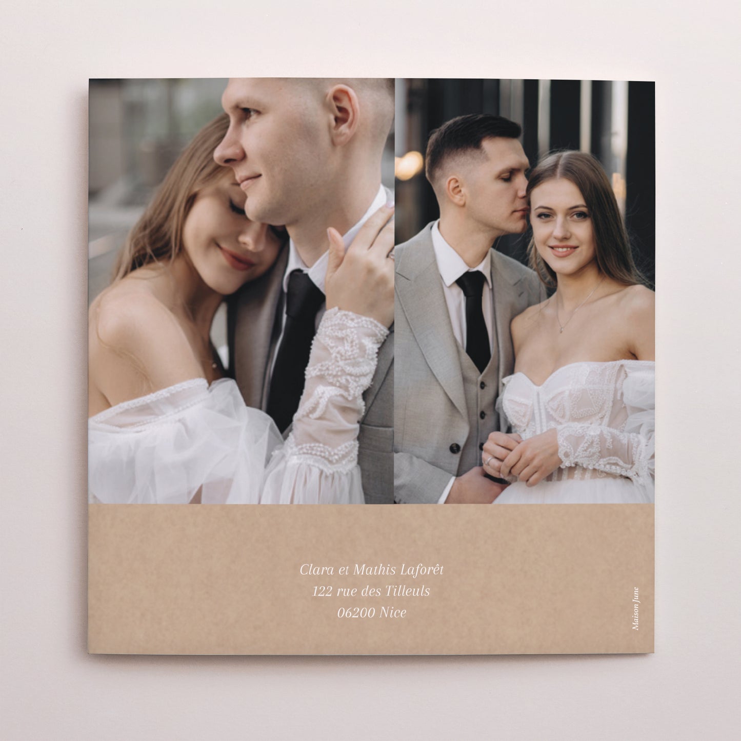 Remerciements Mariage Carré double volet Shakespeare II photo N° 3