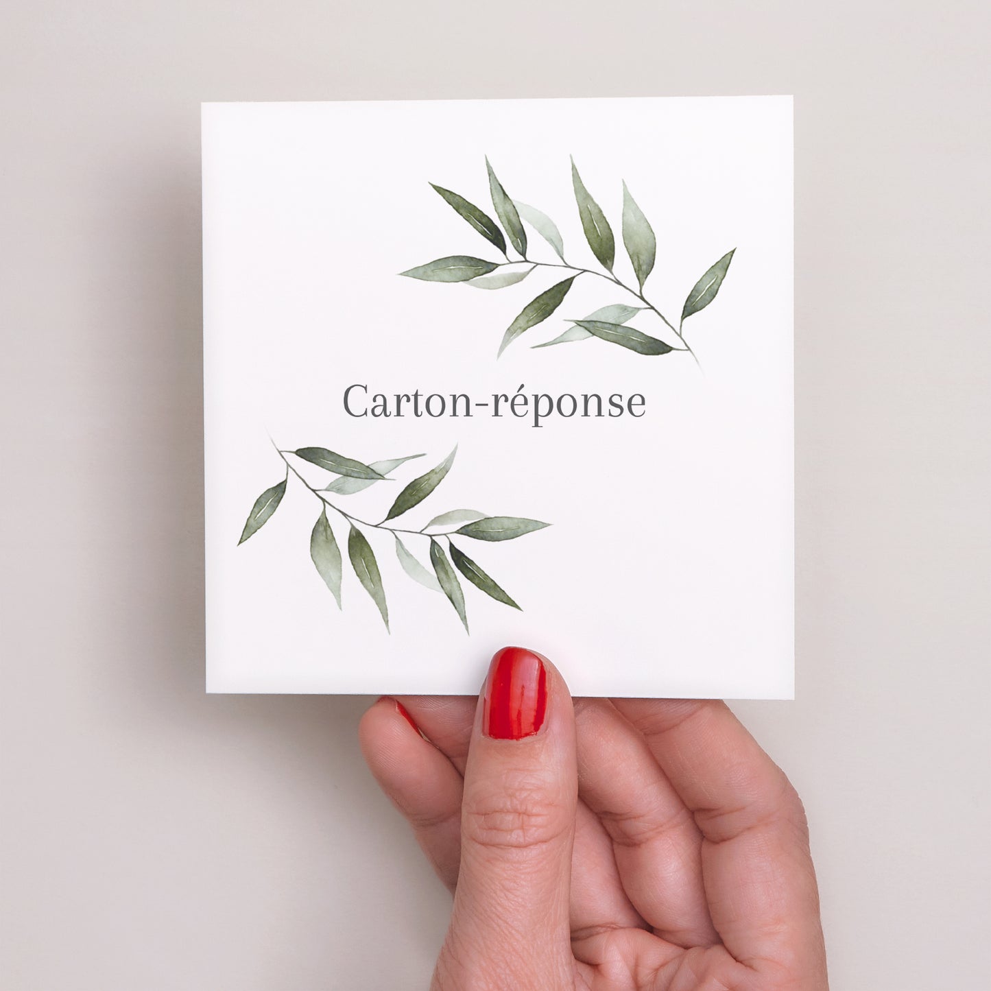 Carton réponse Mariage Carré Majéline photo N° 2