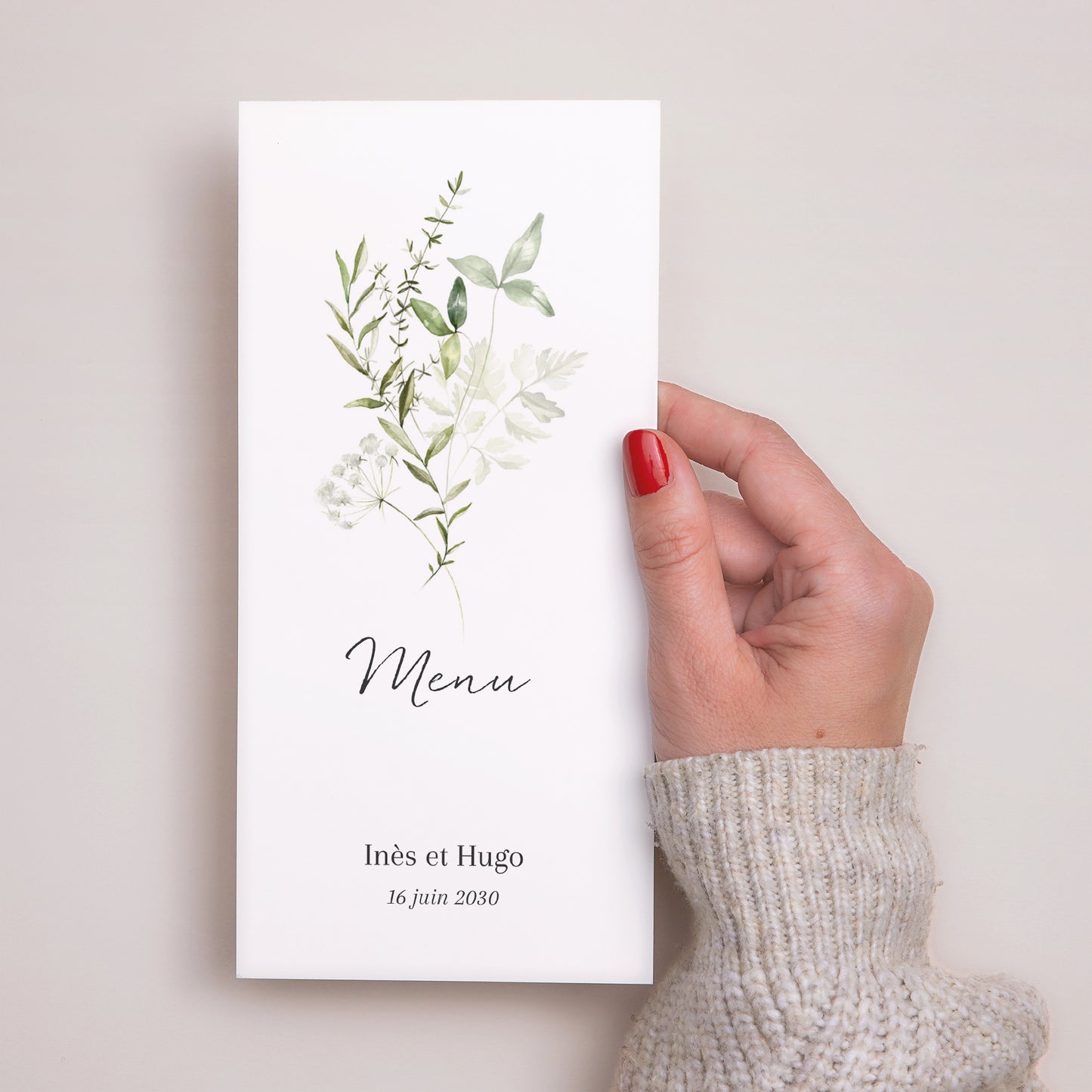Menu Mariage Panoramique portrait Séraline photo N° 2