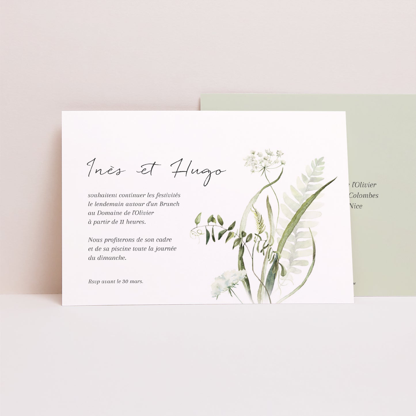 Invitations Mariage Paysage Séraline photo N° 1