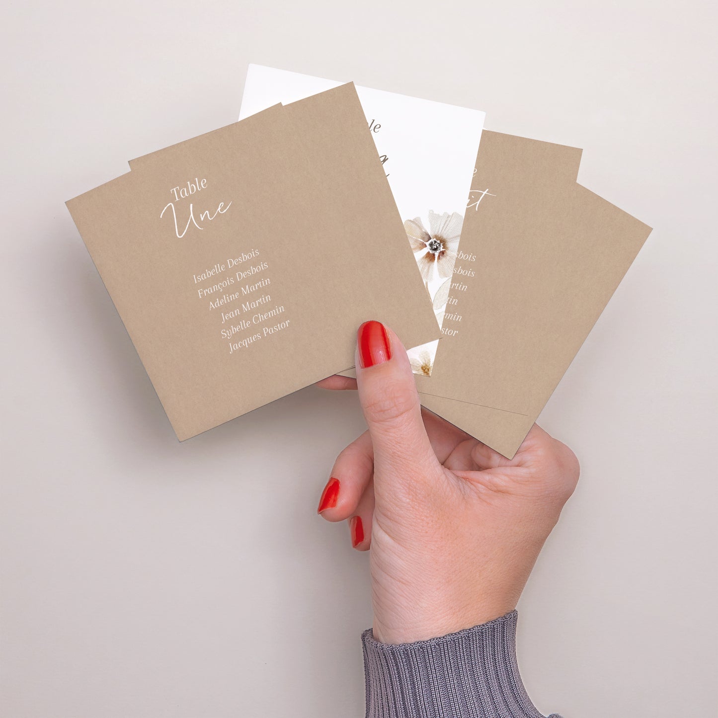 Plan de table Mariage Lot de 12 Camélise photo N° 3
