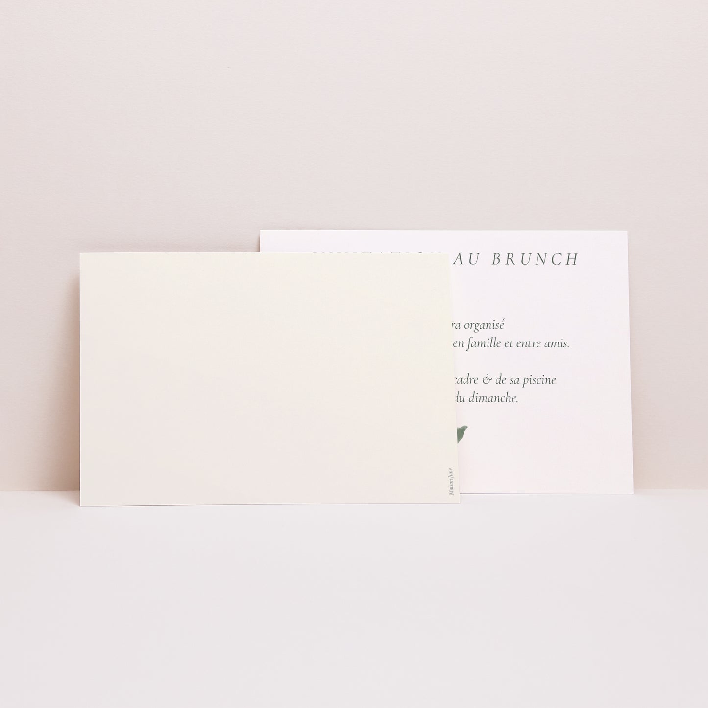 Invitations Mariage Paysage Couronne végétale photo N° 2