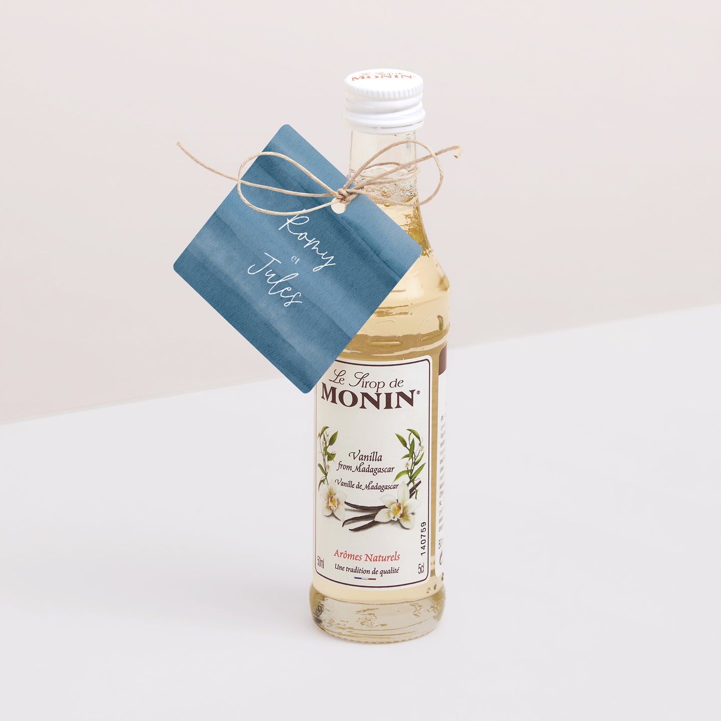 Etiquette perforée Mariage Carrée Océan d'amour photo N° 3