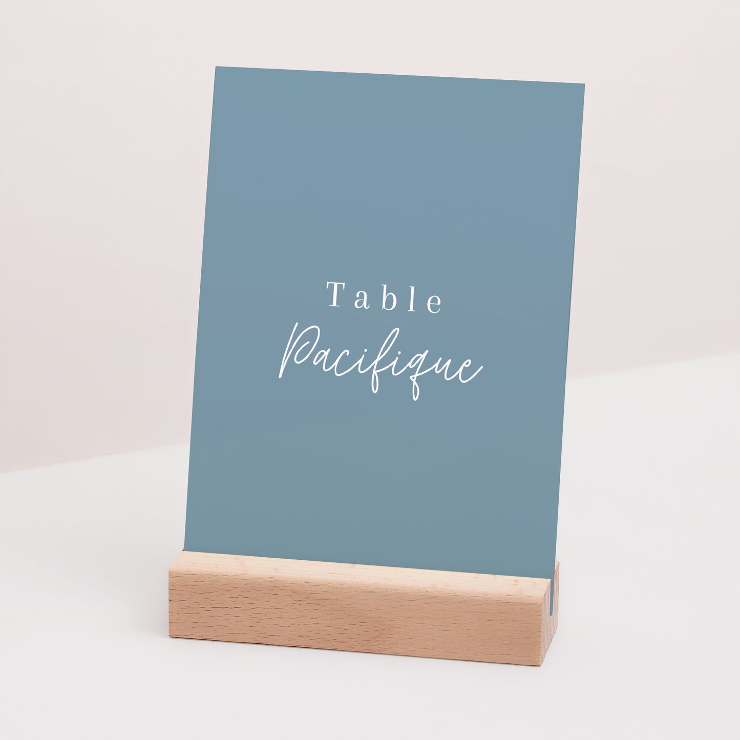 Marque table Mariage Rectangle Océan d'amour photo N° 3