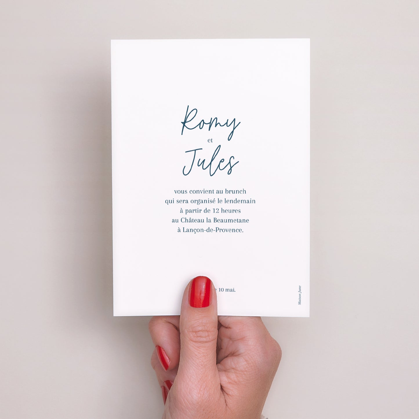 Invitations Mariage Portrait Océan d'amour photo N° 3