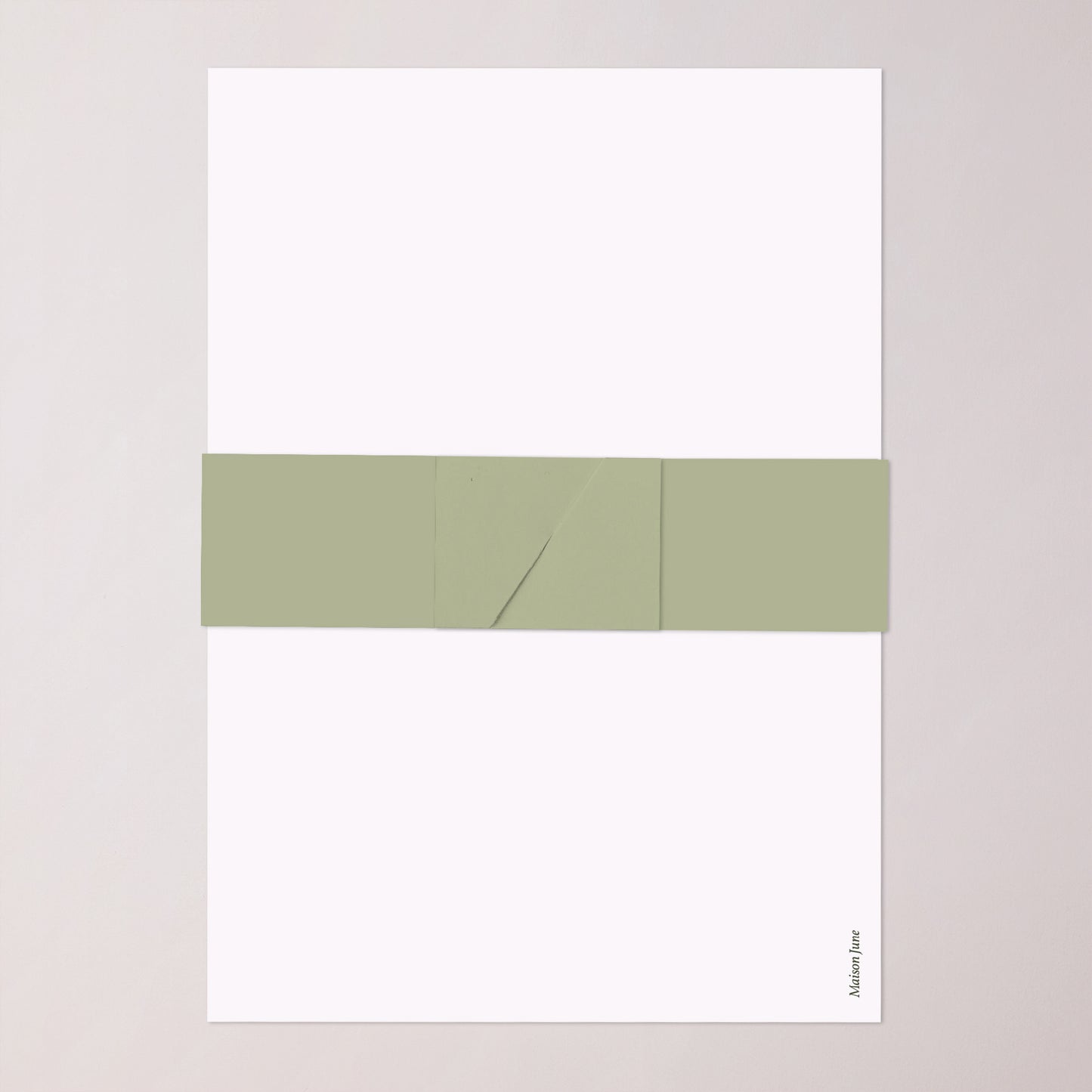 Faire-part Mariage bandeau, 2 cartes Brin Romantique III photo N° 5