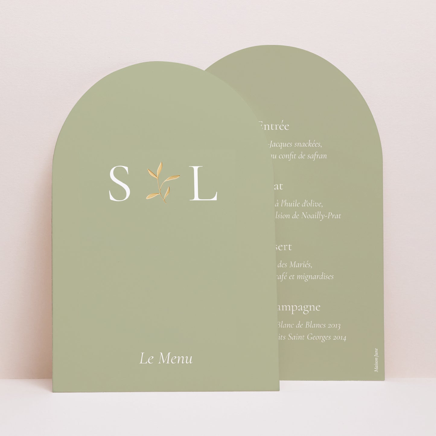 Menu Mariage Arche Brin romantique III photo N° 1
