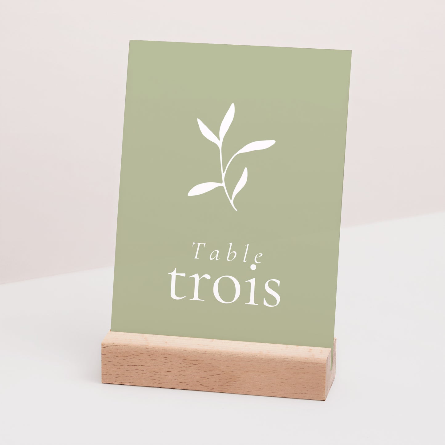 Marque table Mariage Rectangle Brin romantique III photo N° 3