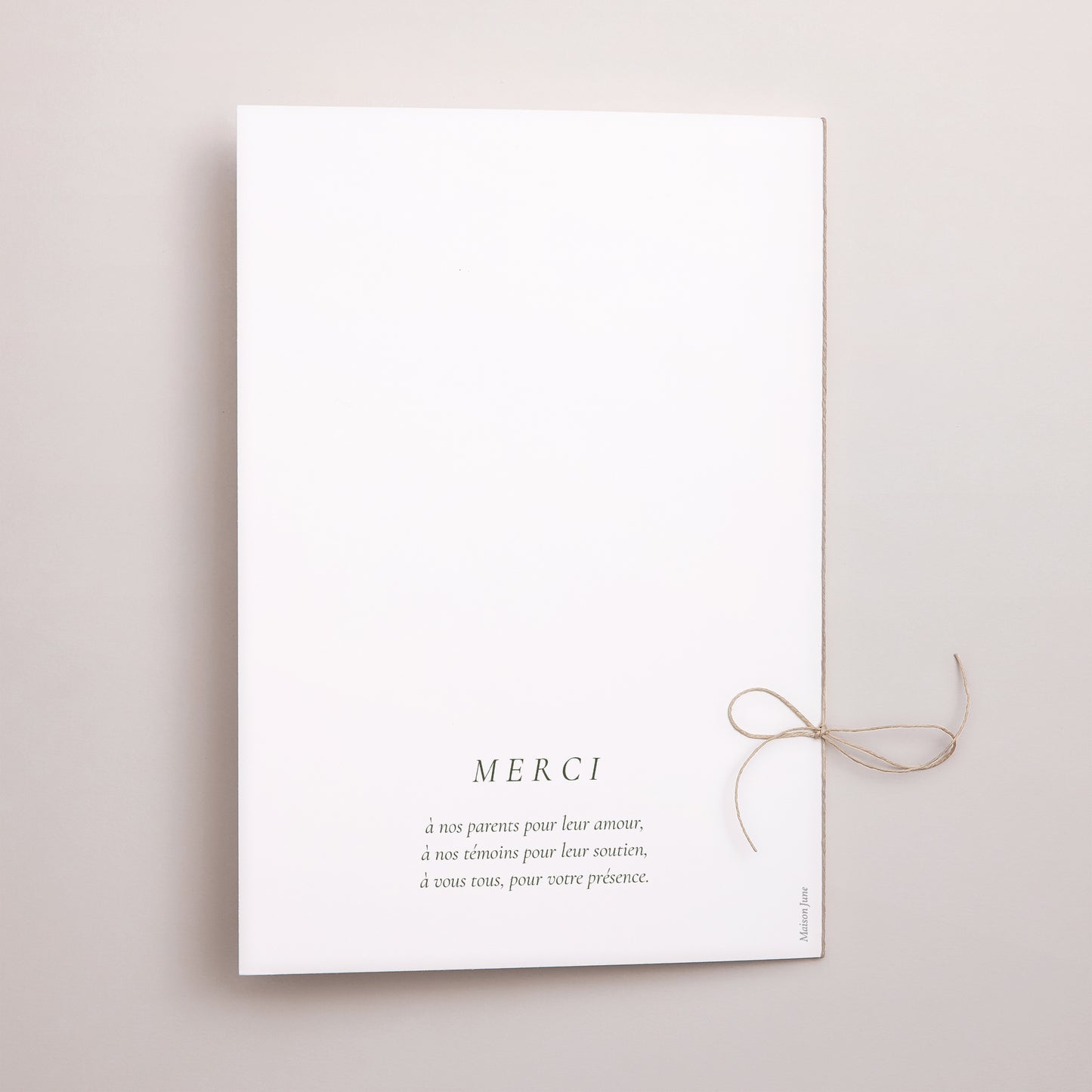 Livret de messe Mariage Double volet Brin romantique III photo N° 3