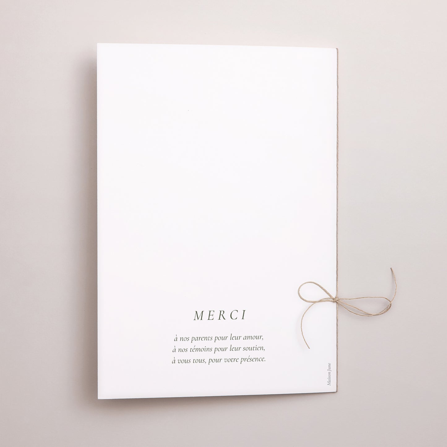 Livret de messe Mariage Double volet Brin Romantique III photo N° 3