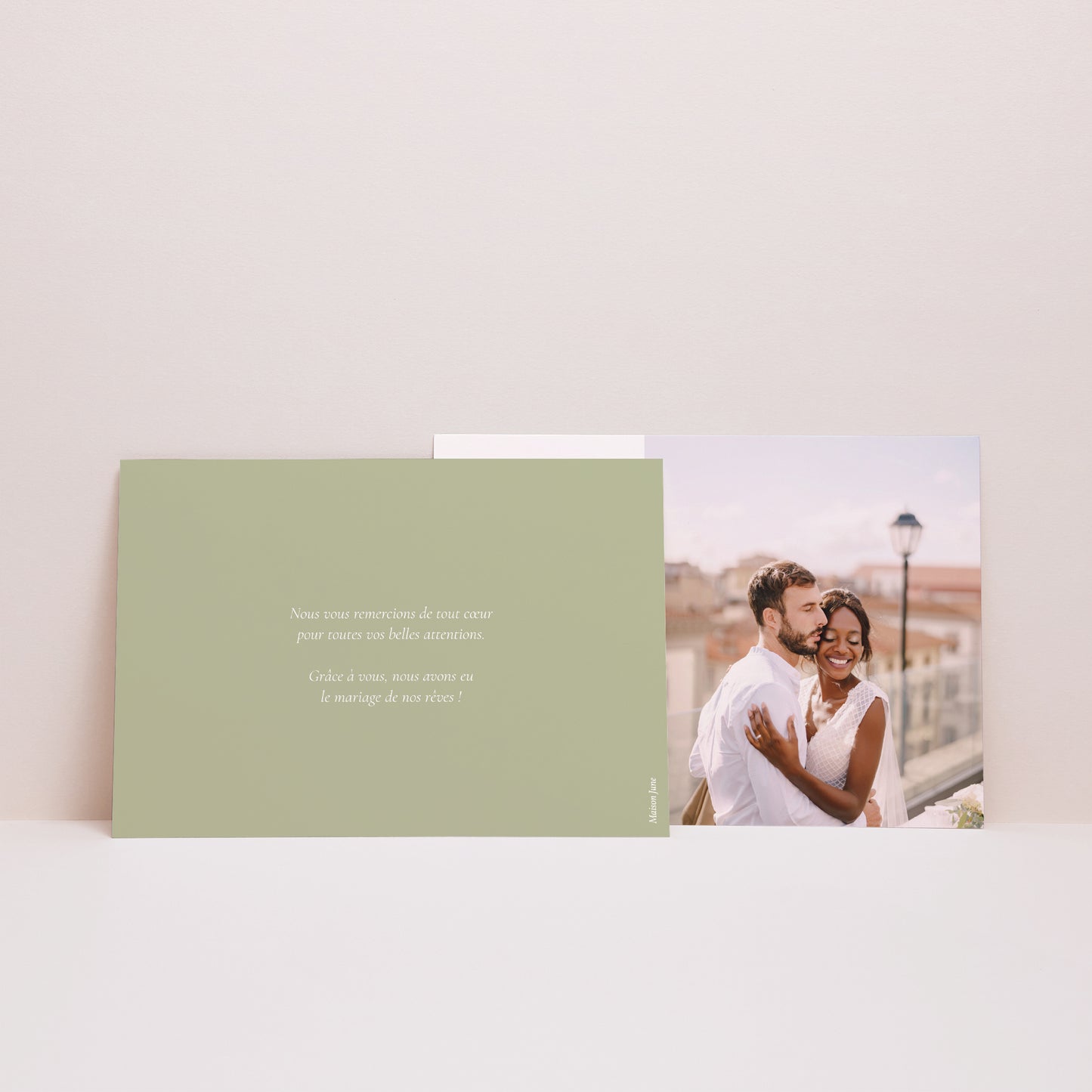 Remerciements Mariage Paysage Brin romantique III photo N° 2