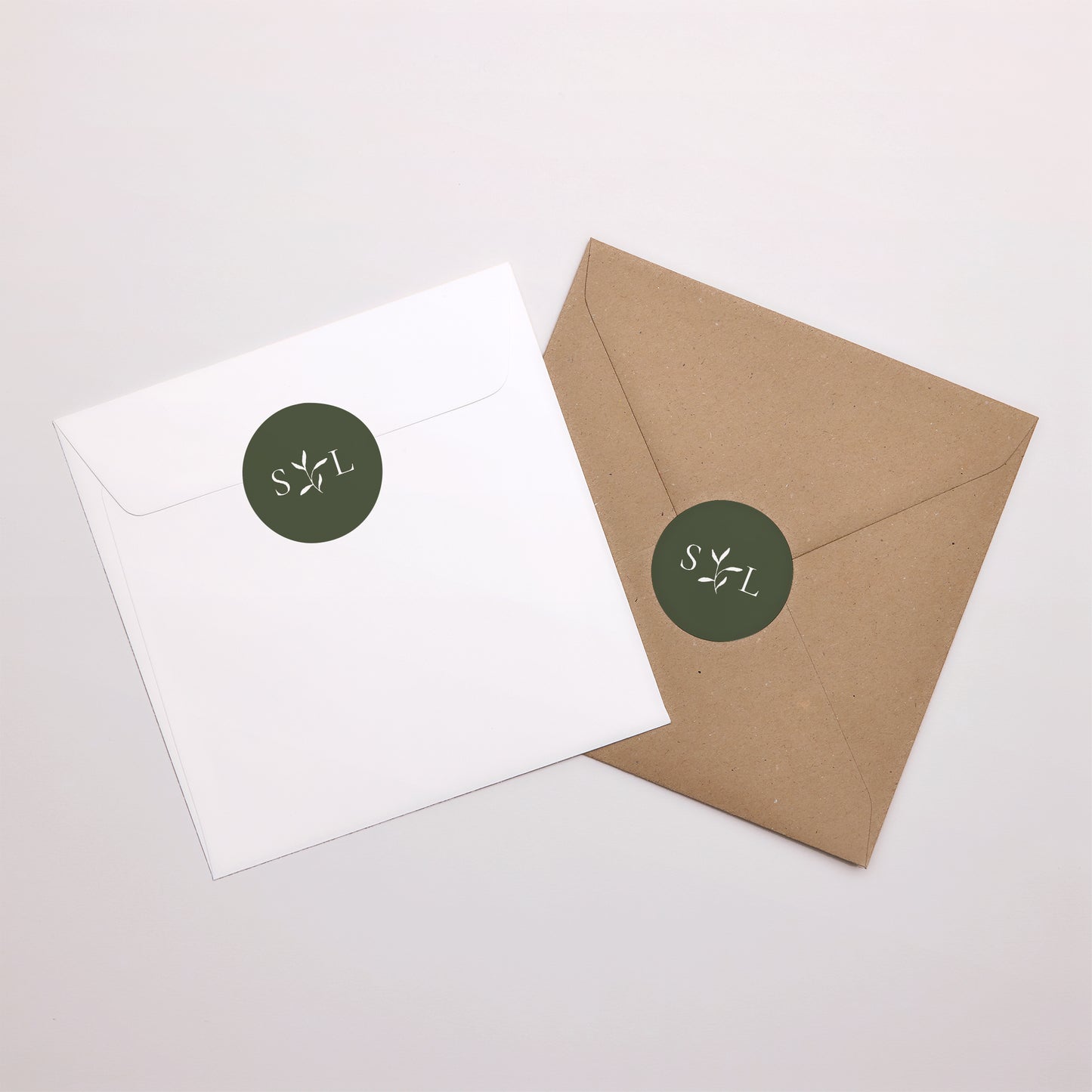 Sticker Mariage Rond Brin romantique III photo N° 3