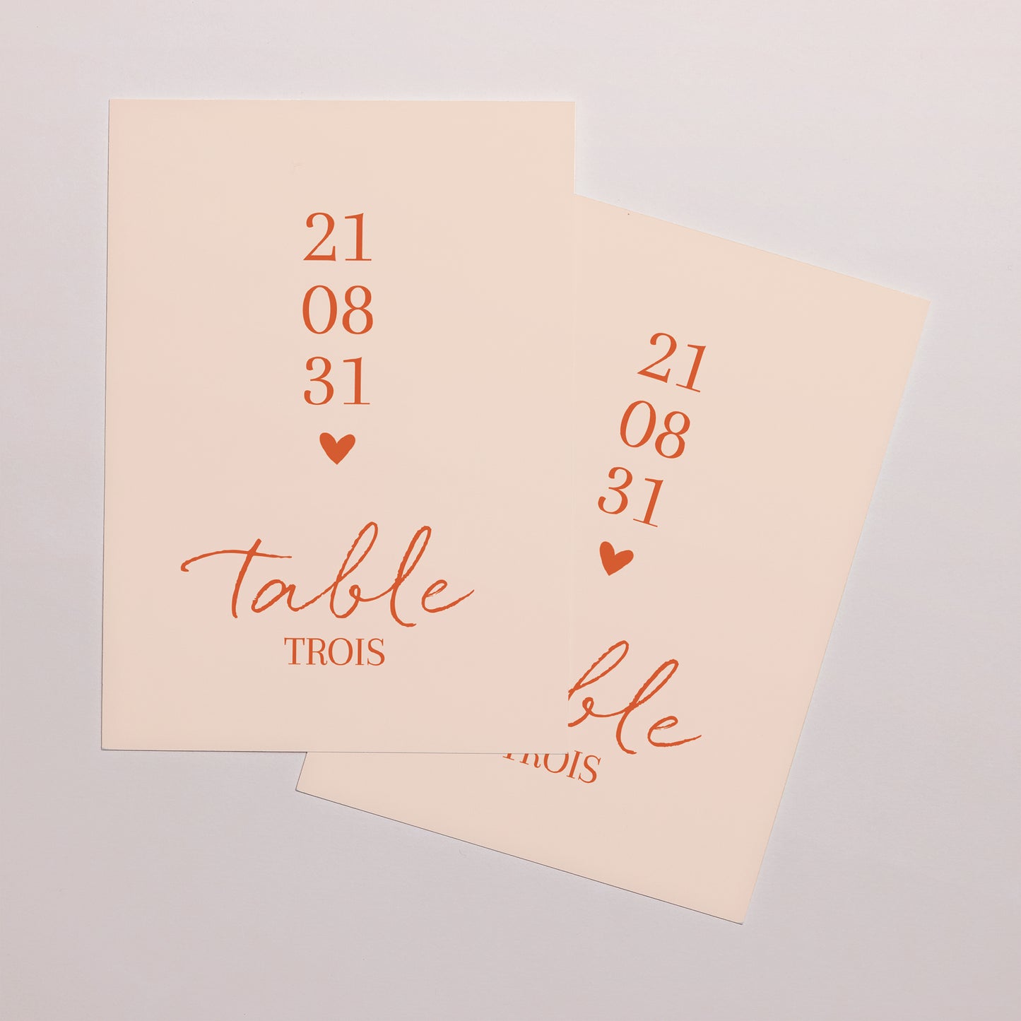 Marque table Mariage Rectangle Amour toujours photo N° 2