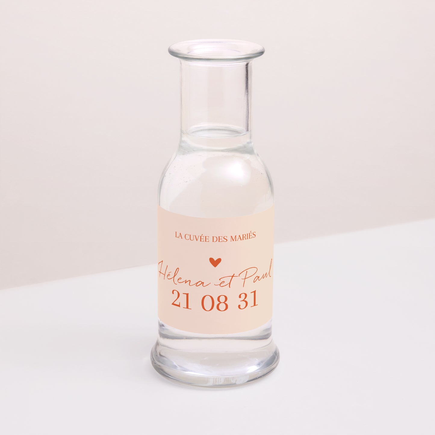 Etiquette bouteille Mariage Paysage Amour toujours photo N° 2