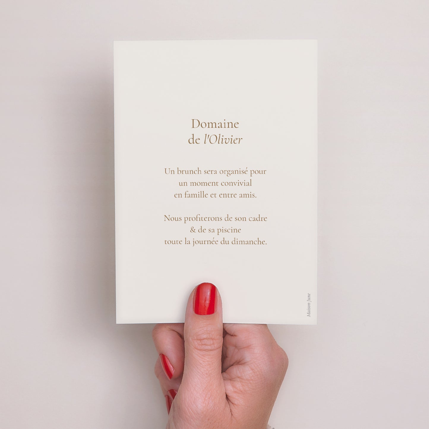 Invitations Mariage Portrait Typographie élégante II photo N° 3