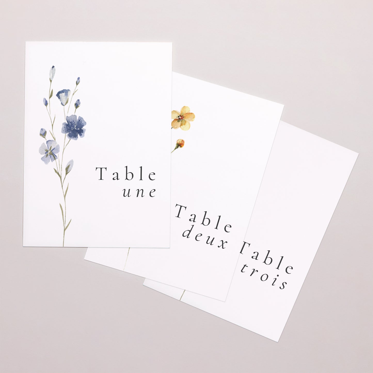 Marque table Mariage Rectangle Couronne Florale Champêtre photo N° 1