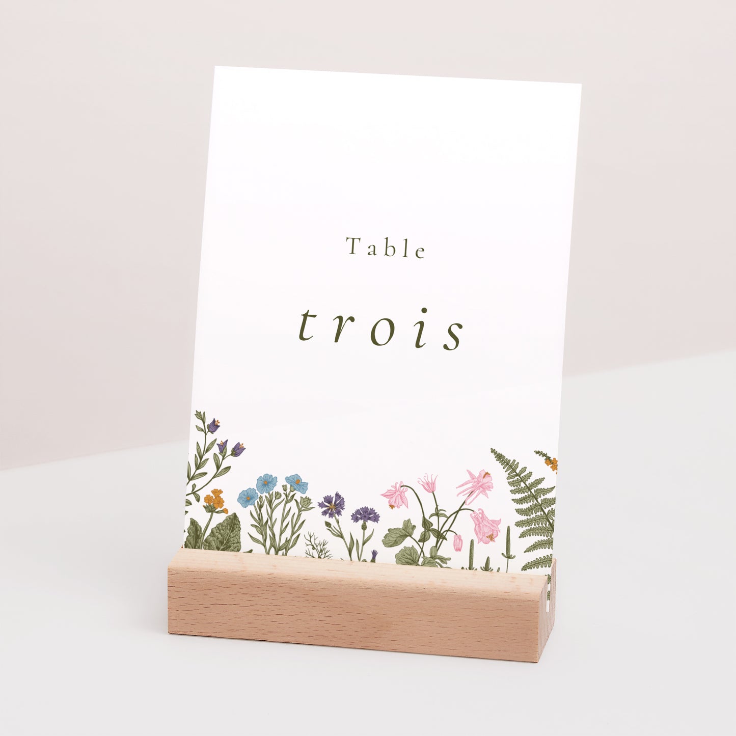 Marque table Mariage Rectangle Couronne vintage photo N° 3