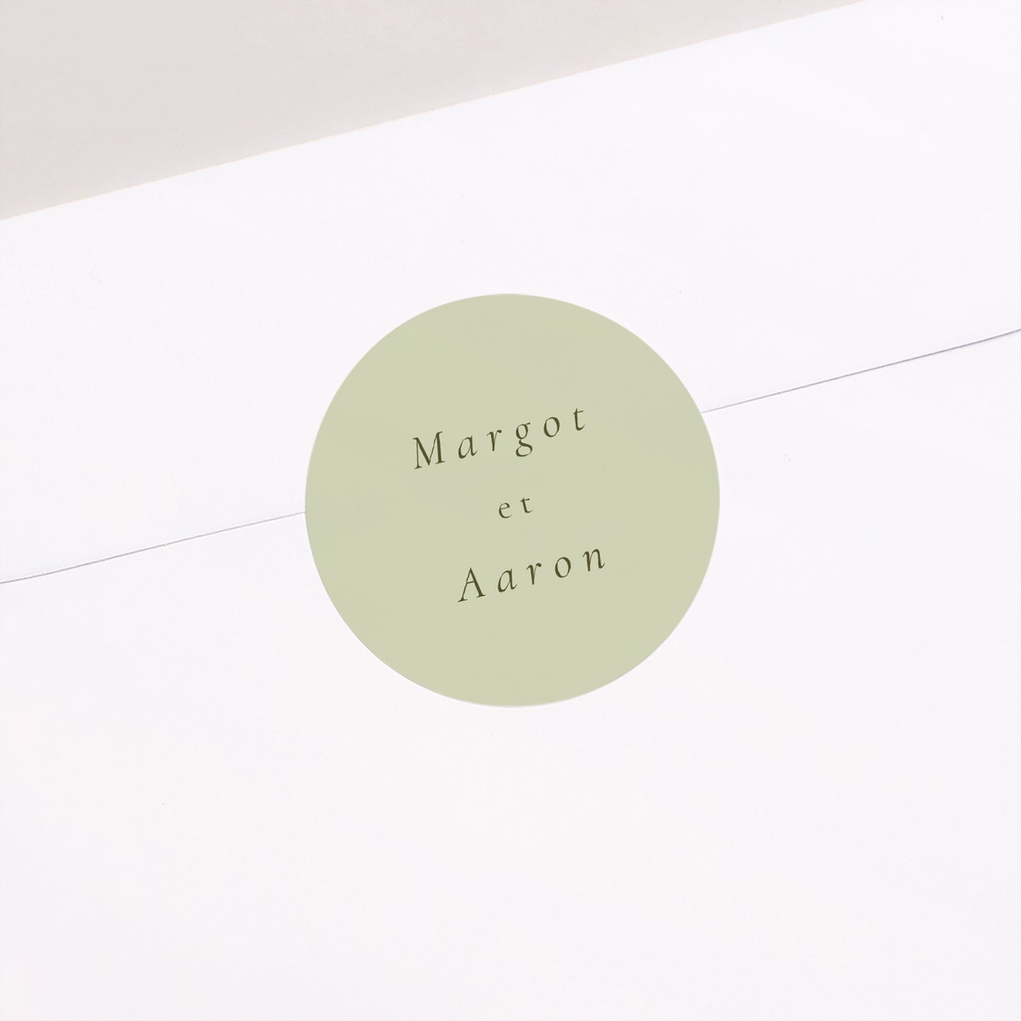 Sticker Mariage Rond Couronne vintage photo N° 1