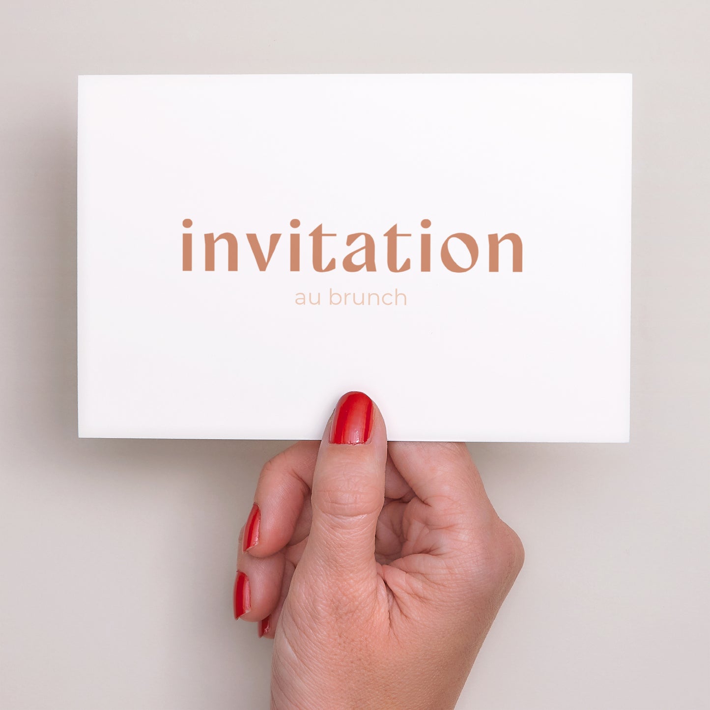 Invitations Mariage Paysage Typo terracotta photo N° 3