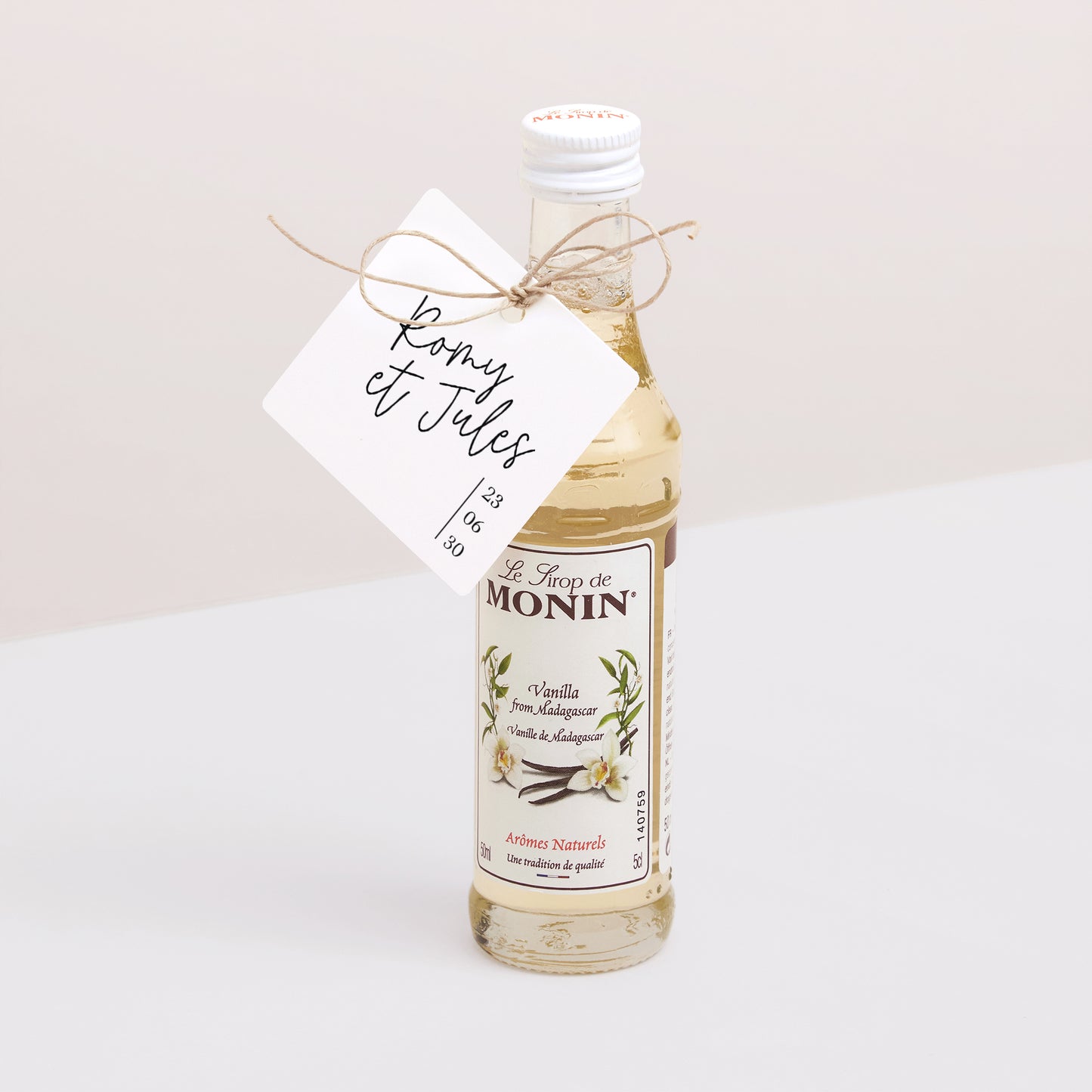 Etiquette perforée Mariage Carrée Pacôme photo N° 3