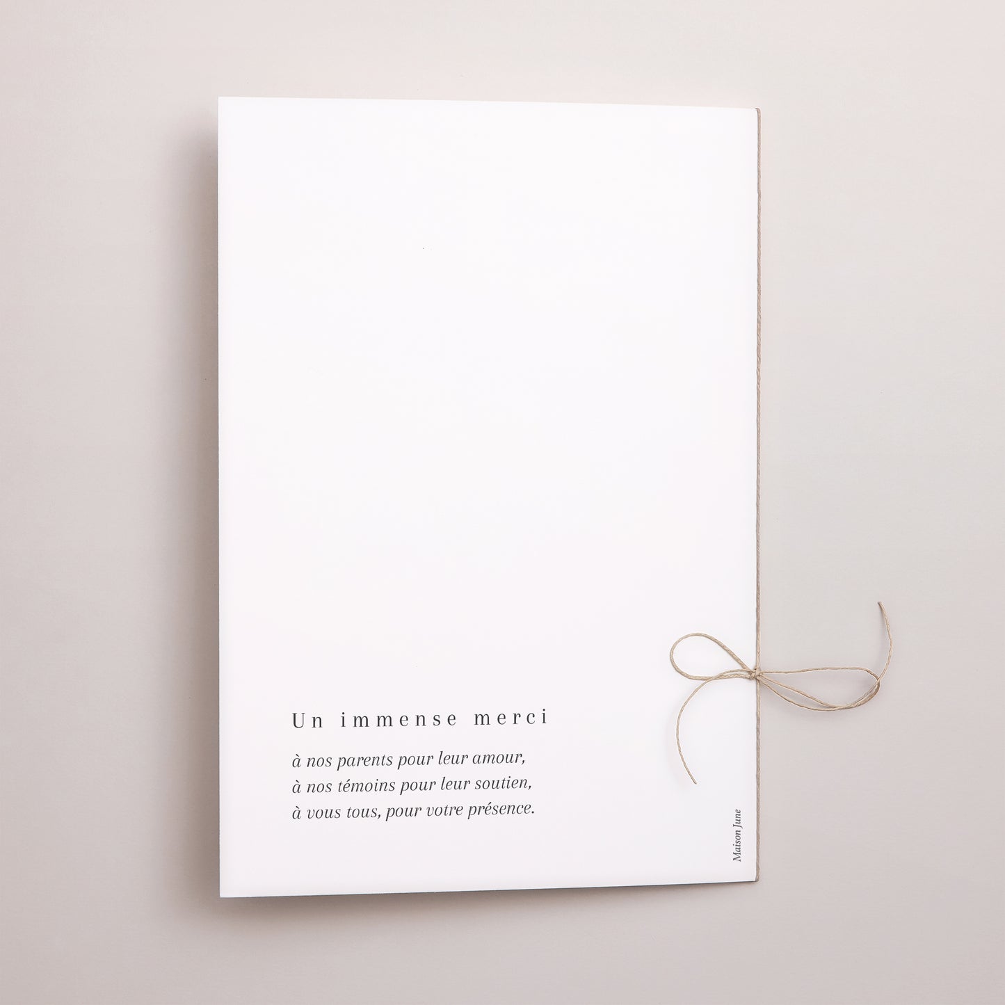 Livret de messe Mariage Double volet Cornaline photo N° 3