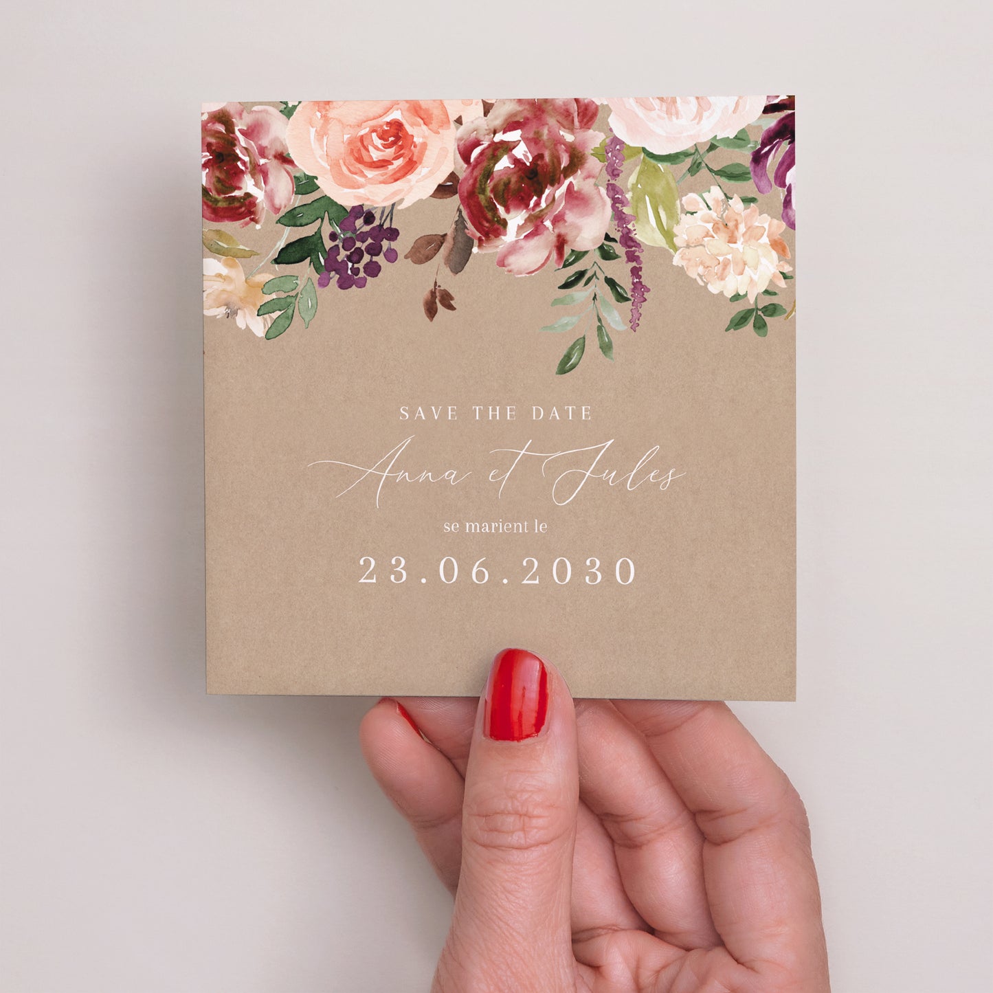 Save the date Mariage Carré Caudélie photo N° 2