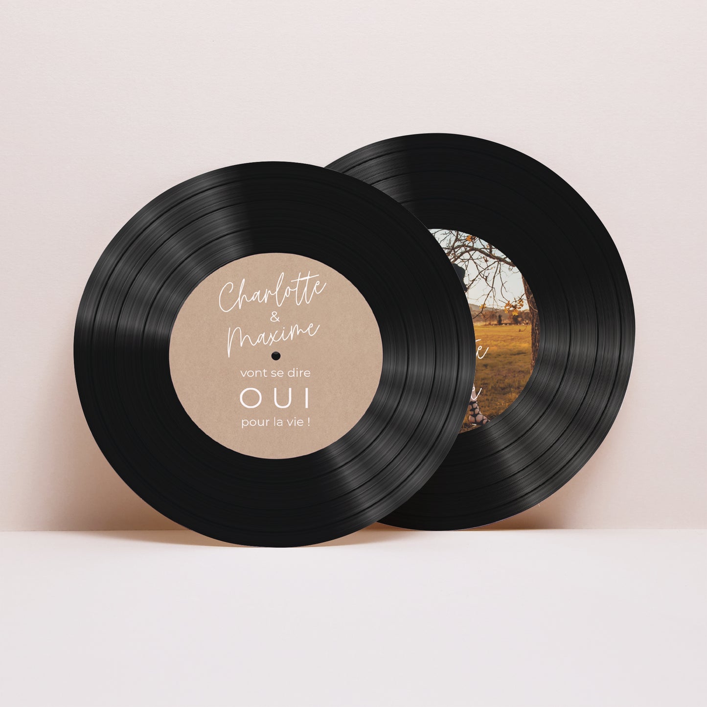 Faire-part Mariage Pochette disque for ever photo N° 4