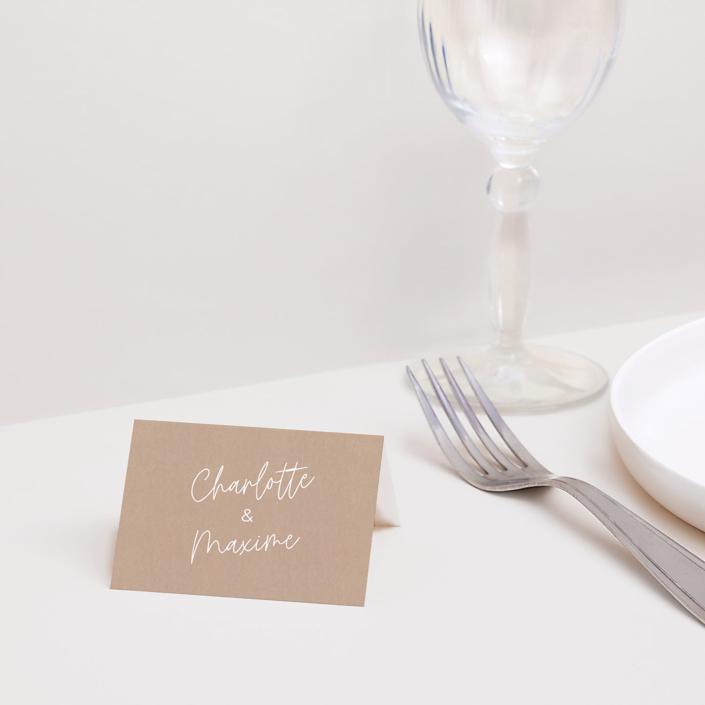 Marque-place Mariage 2 volets For ever photo N° 2