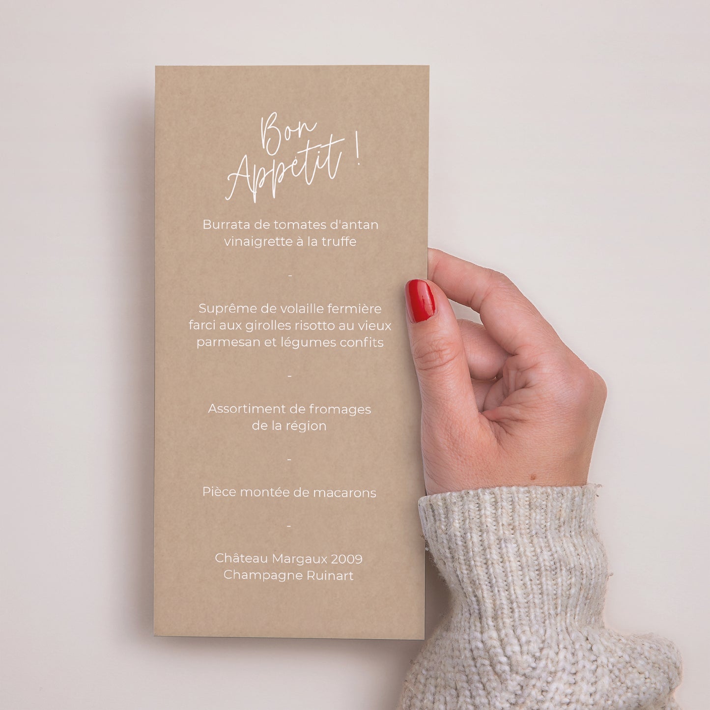 Menu Mariage Panoramique portrait For Ever photo N° 3