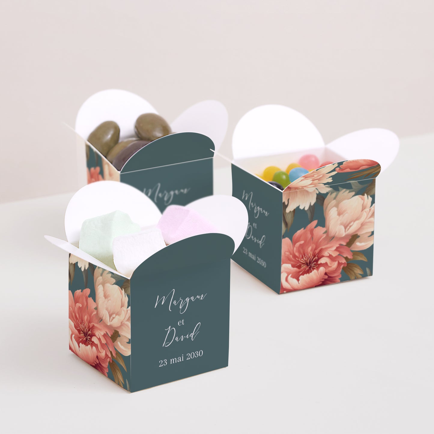 Boîte à dragées Mariage Ouverture papillon A l'anglaise photo N° 3