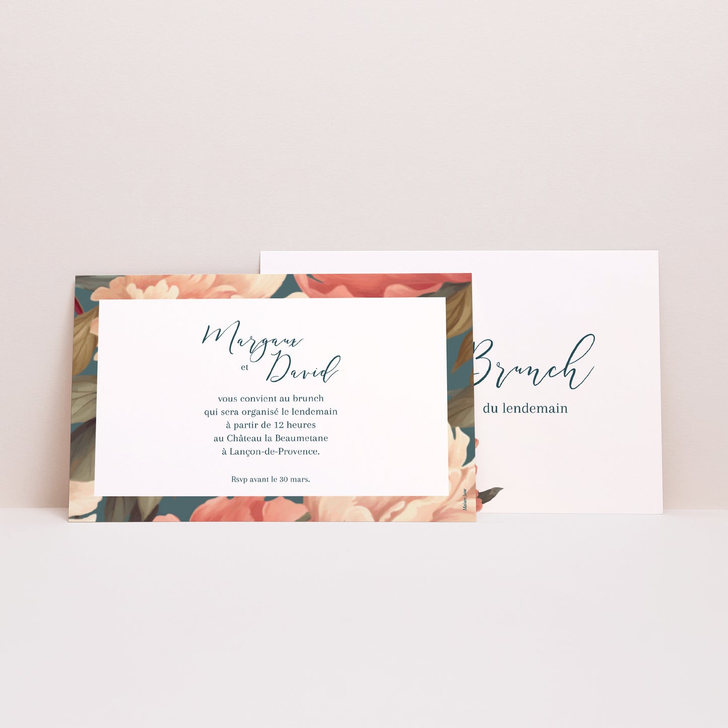 Invitations Mariage Paysage A l'anglaise photo N° 2