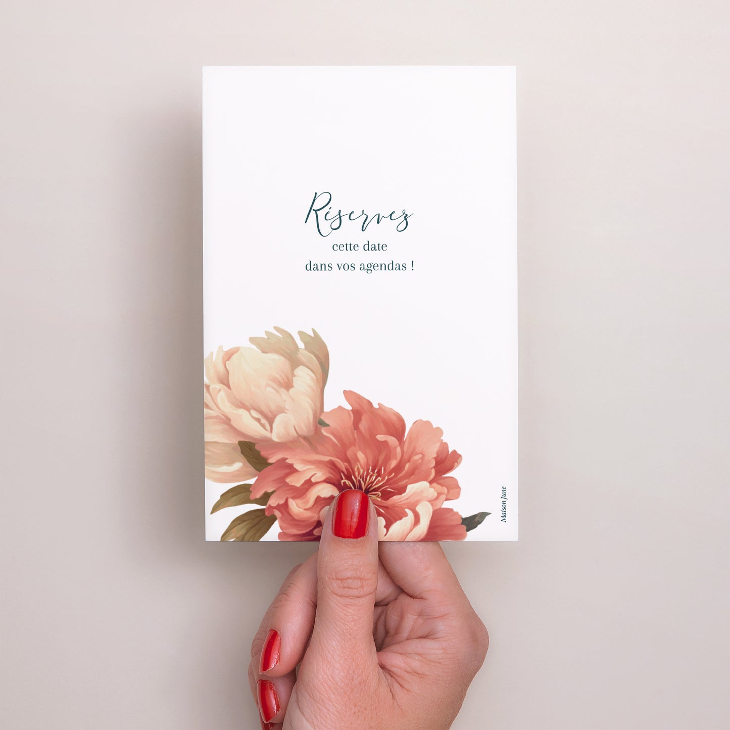 Save the date Mariage Portrait A l'anglaise photo N° 3