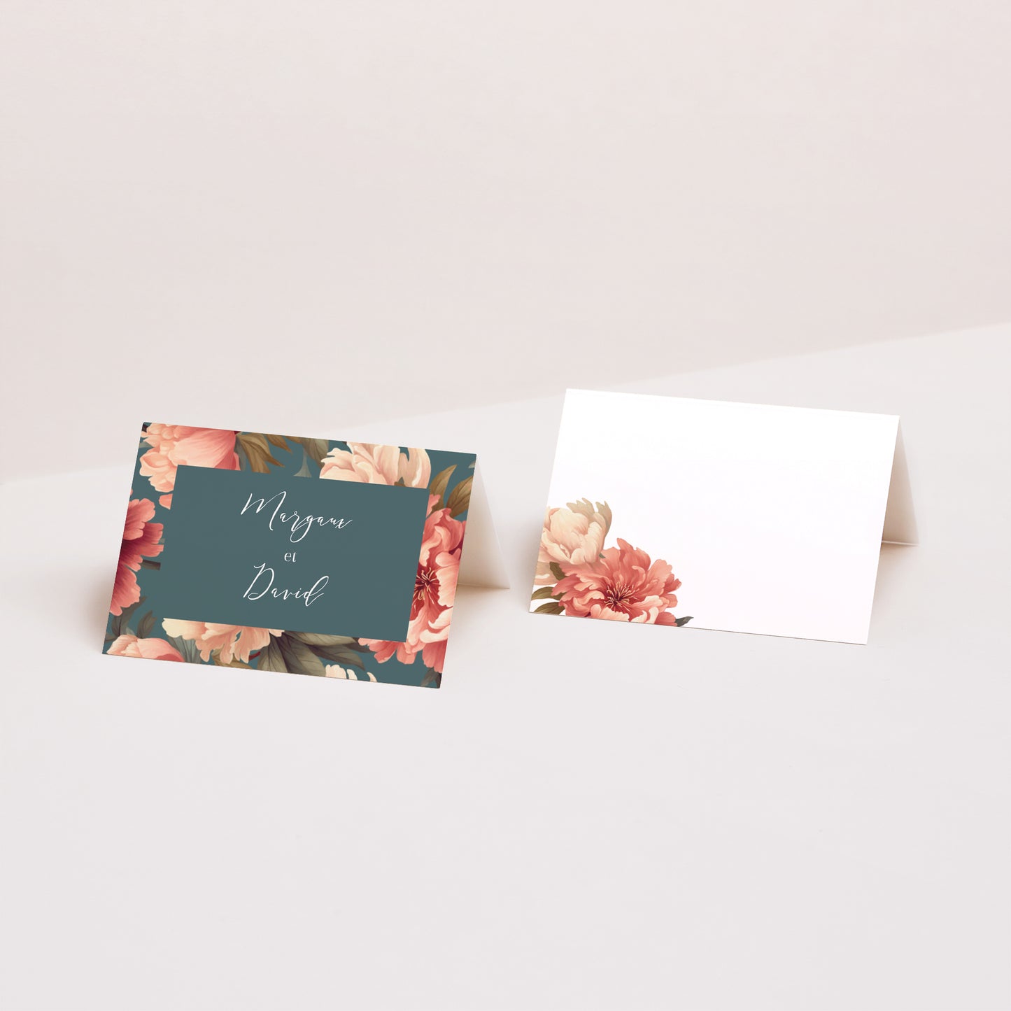 Marque-place Mariage 2 volets A l'anglaise photo N° 1