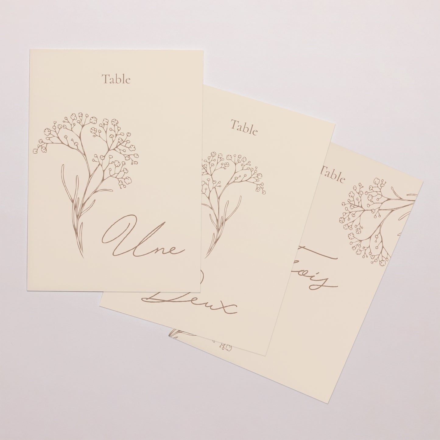 Marque table Mariage Rectangle Brin bohème photo N° 1