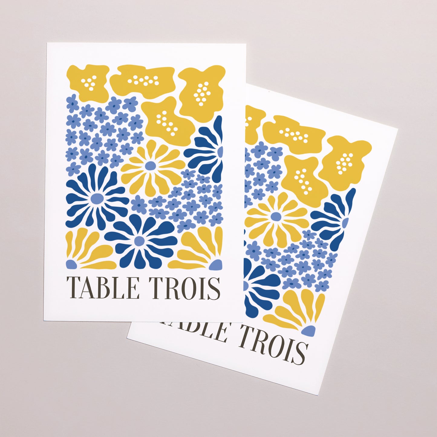 Marque table Mariage Rectangle Flowers by Matisse photo N° 2