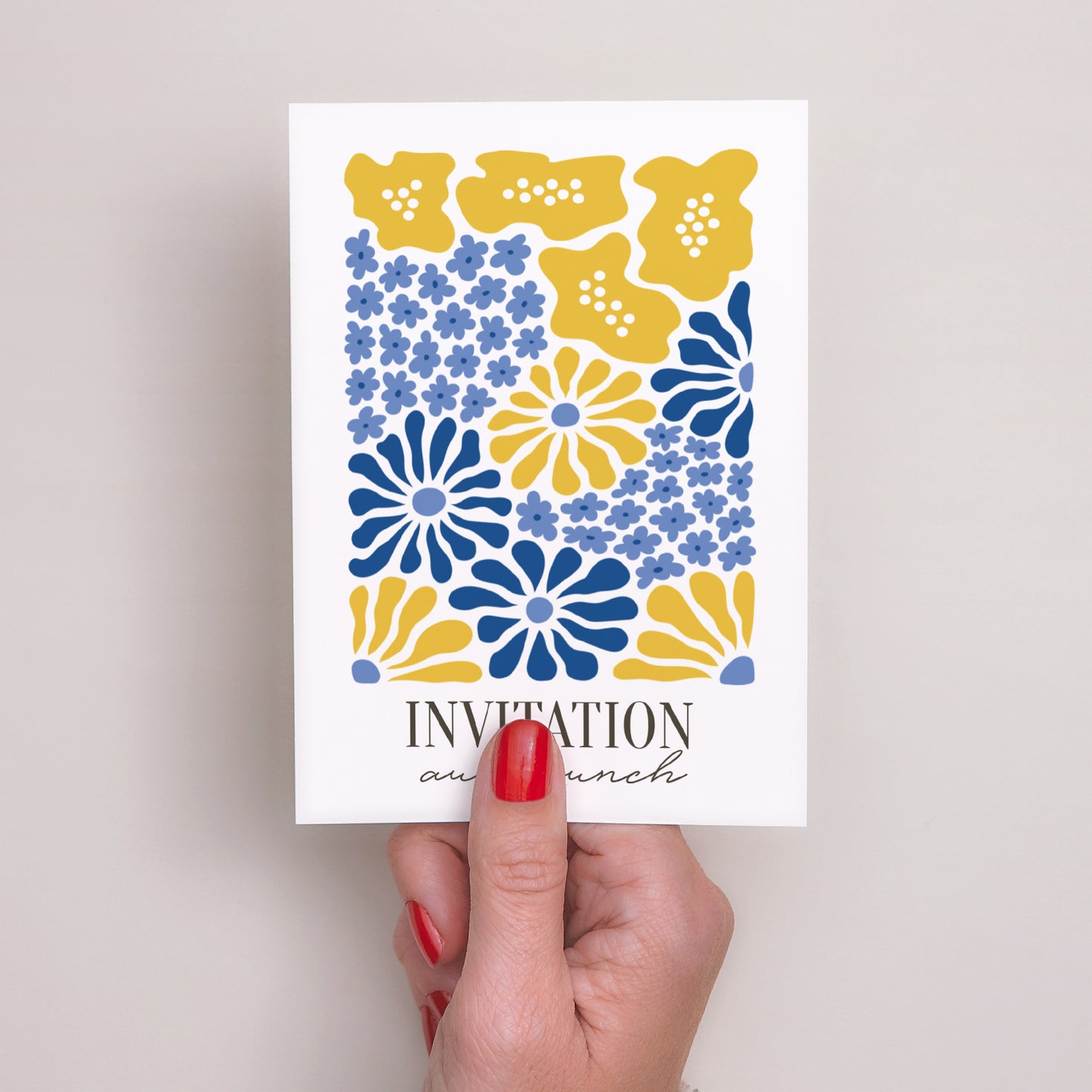 Invitations Mariage Portrait Flowers by Matisse photo N° 2