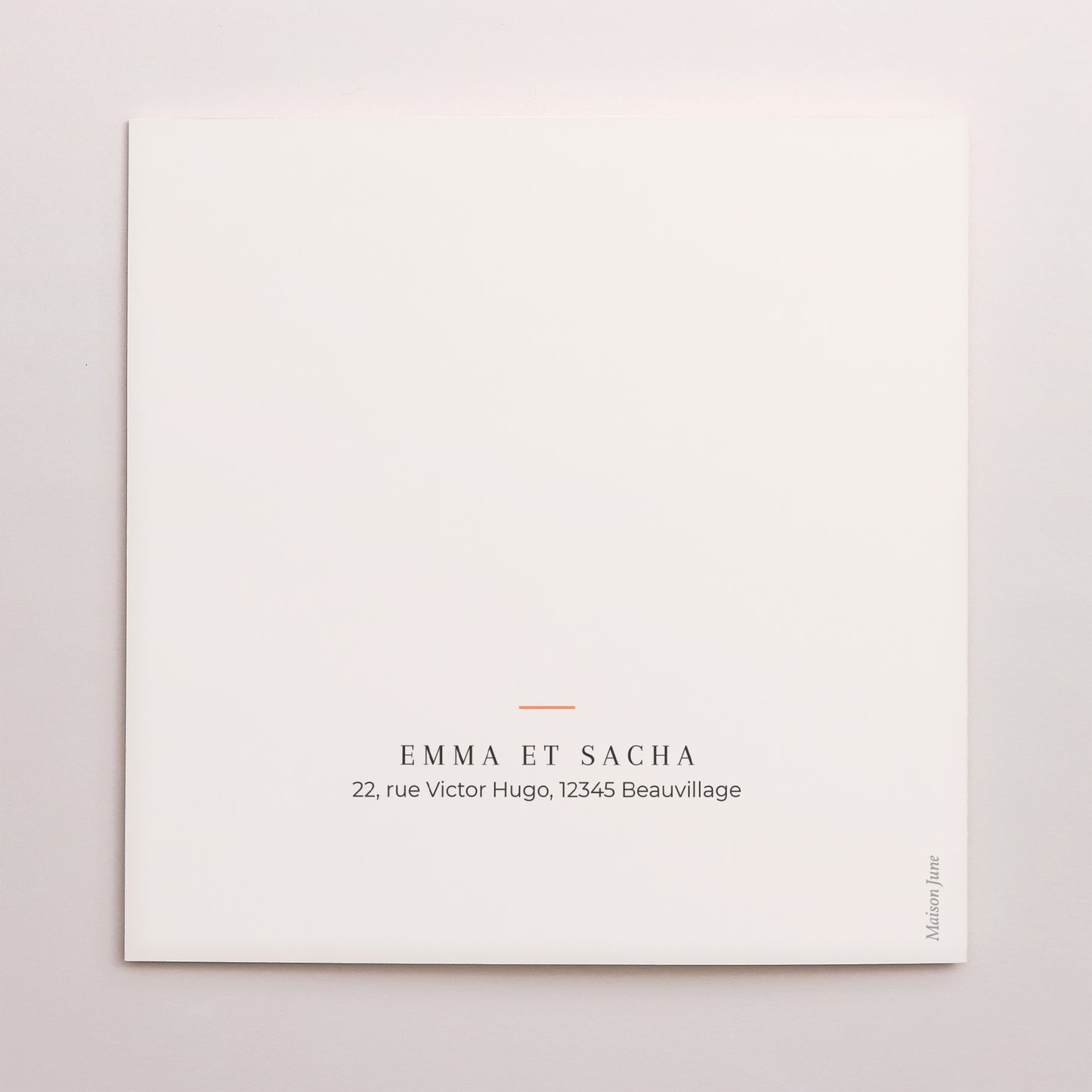 Faire-part Mariage Carré double volet Composition à la Matisse photo N° 3