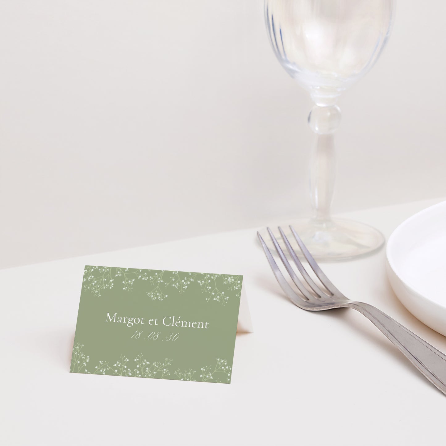 Marque-place Mariage 2 volets C'est l'été ! photo N° 2