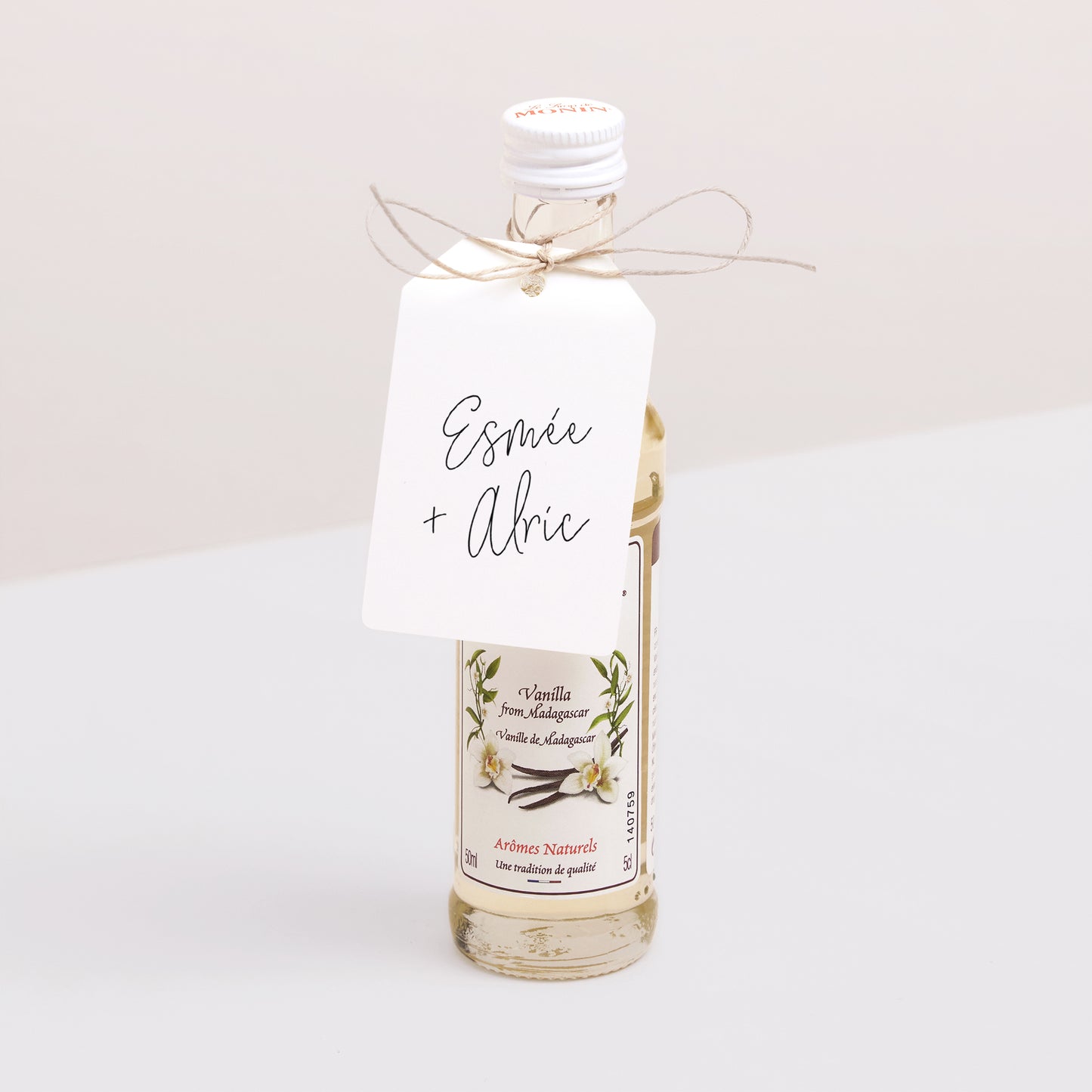 Etiquette perforée Mariage Fanion Photo + typo photo N° 3