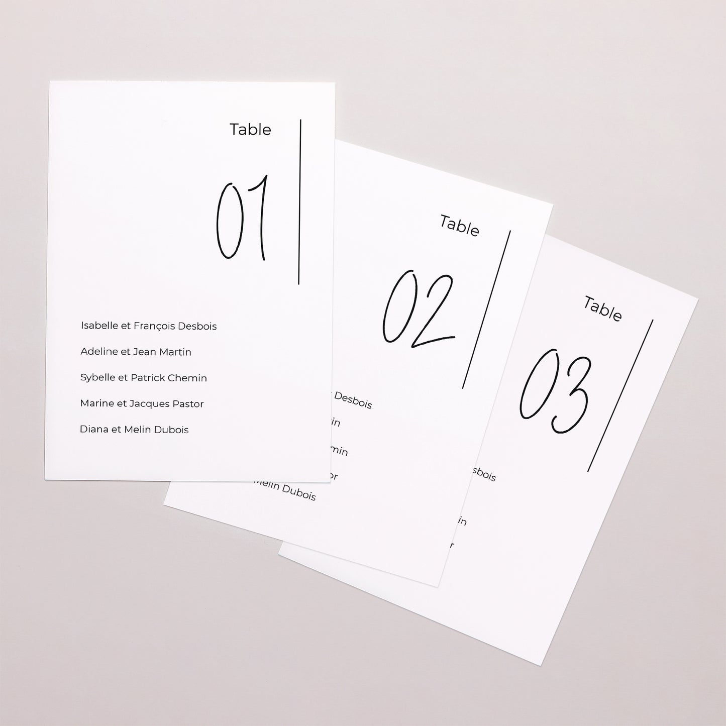 Marque table Mariage Rectangle Photo + typo photo N° 1