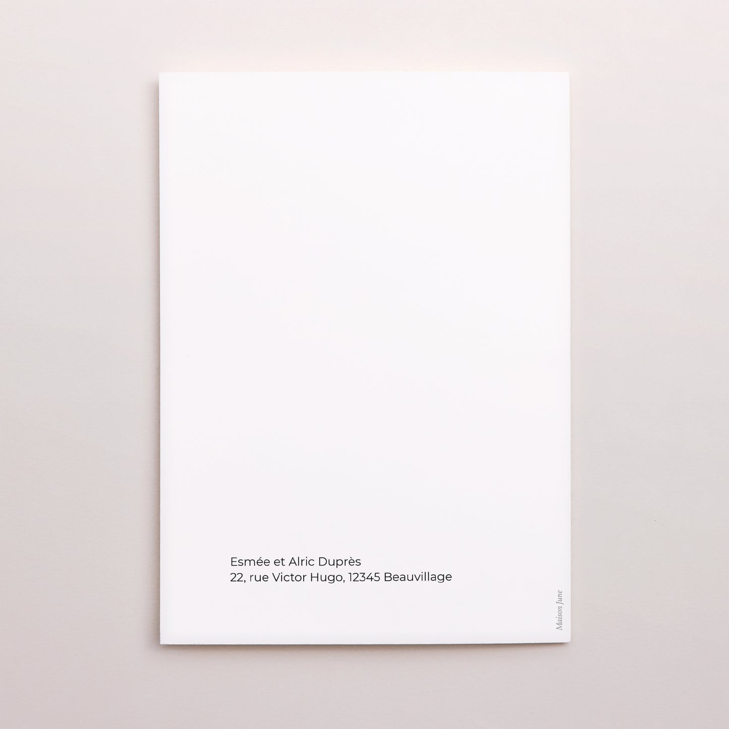 Remerciements Mariage Portrait double volet Photo + typo photo N° 3