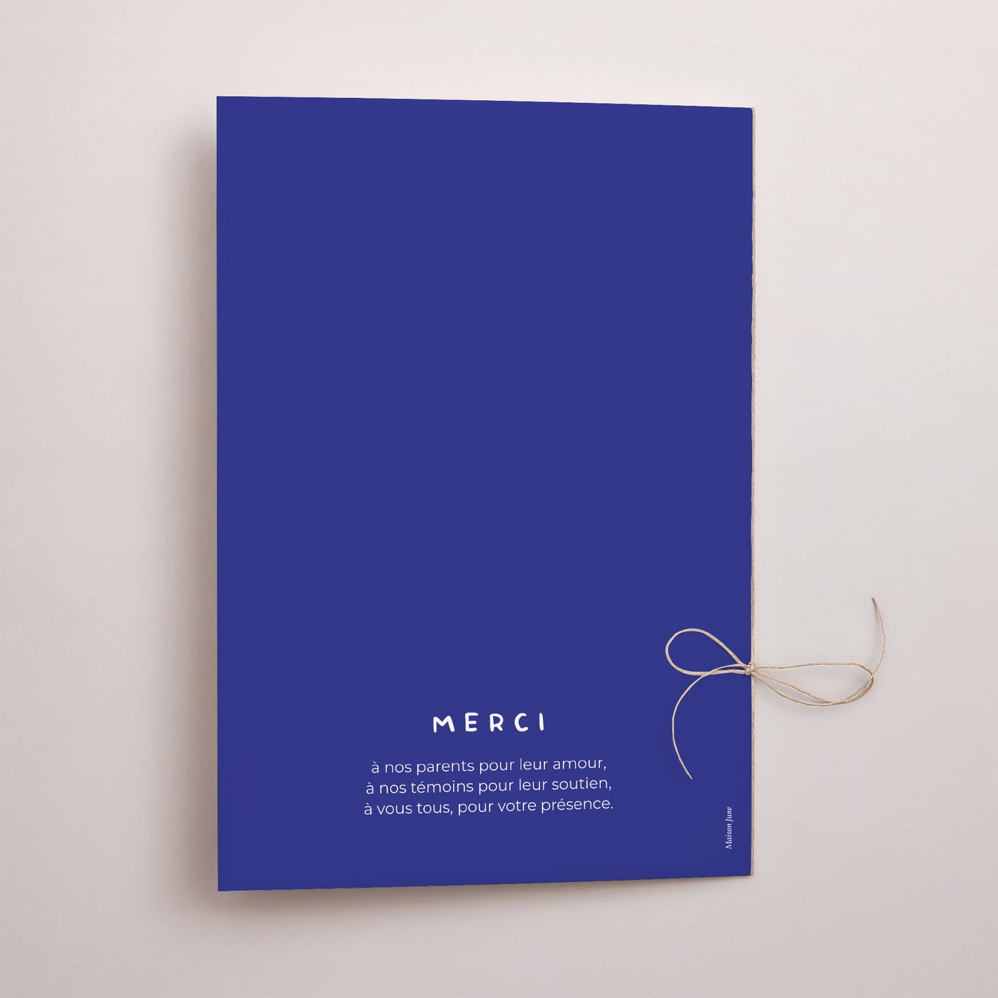 Livret de messe Mariage Double volet Bleu Majorelle photo N° 3