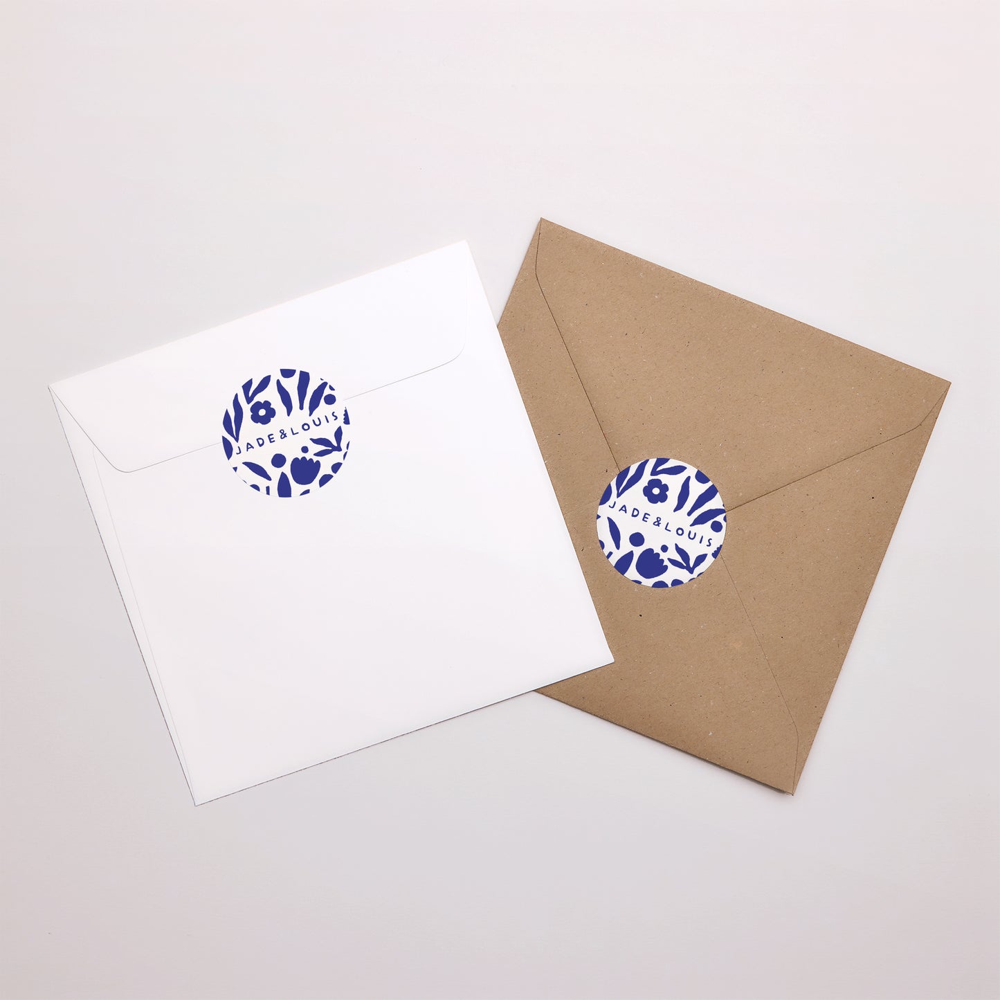Sticker Mariage Rond Bleu Majorelle photo N° 3