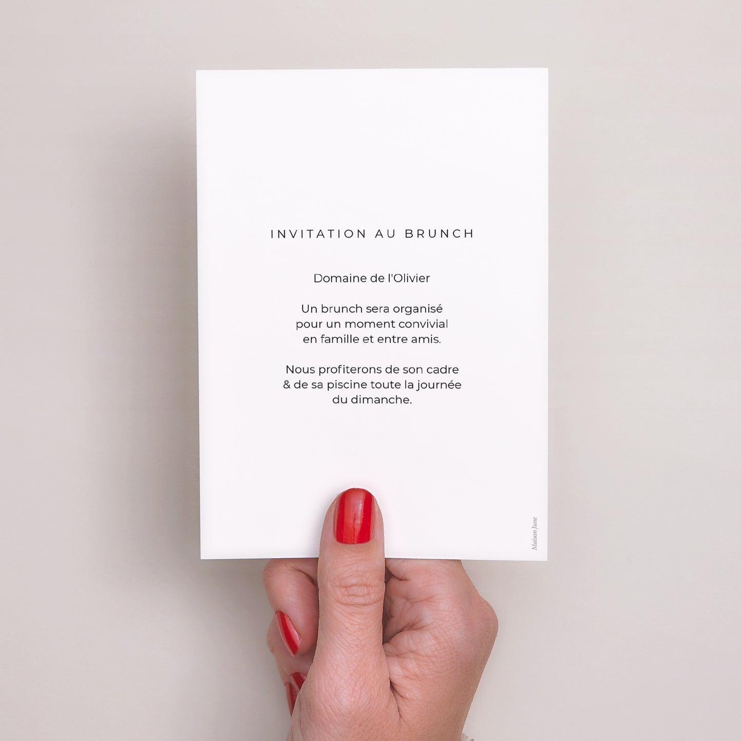 Invitations Mariage Portrait Typo Date photo N° 3