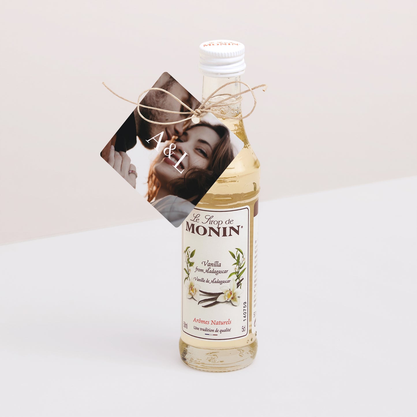 Etiquette perforée Mariage Carrée Ti amo photo N° 3