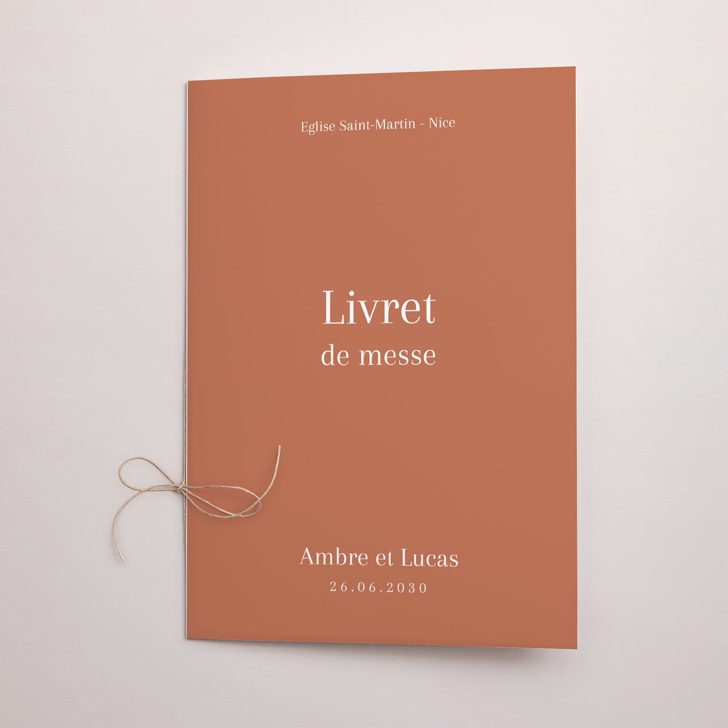 Livret de messe Mariage Double volet Ti amo photo N° 1