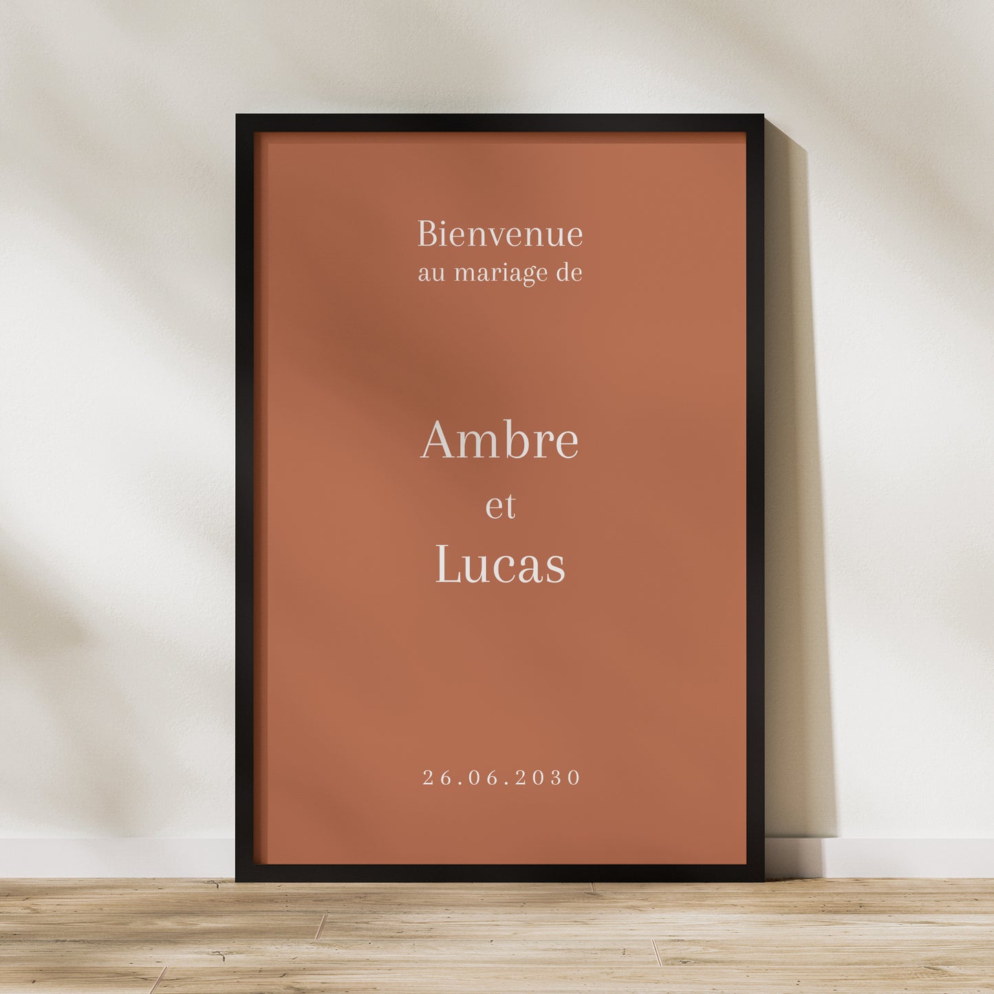 Panneau bienvenue Mariage Portrait 60 x 90 cm Ti amo photo N° 1