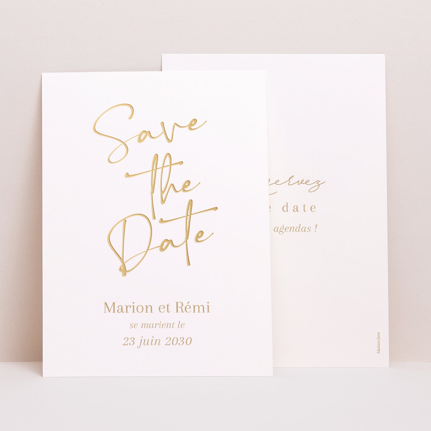 Save the date Mariage Portrait Un grand oui photo N° 1
