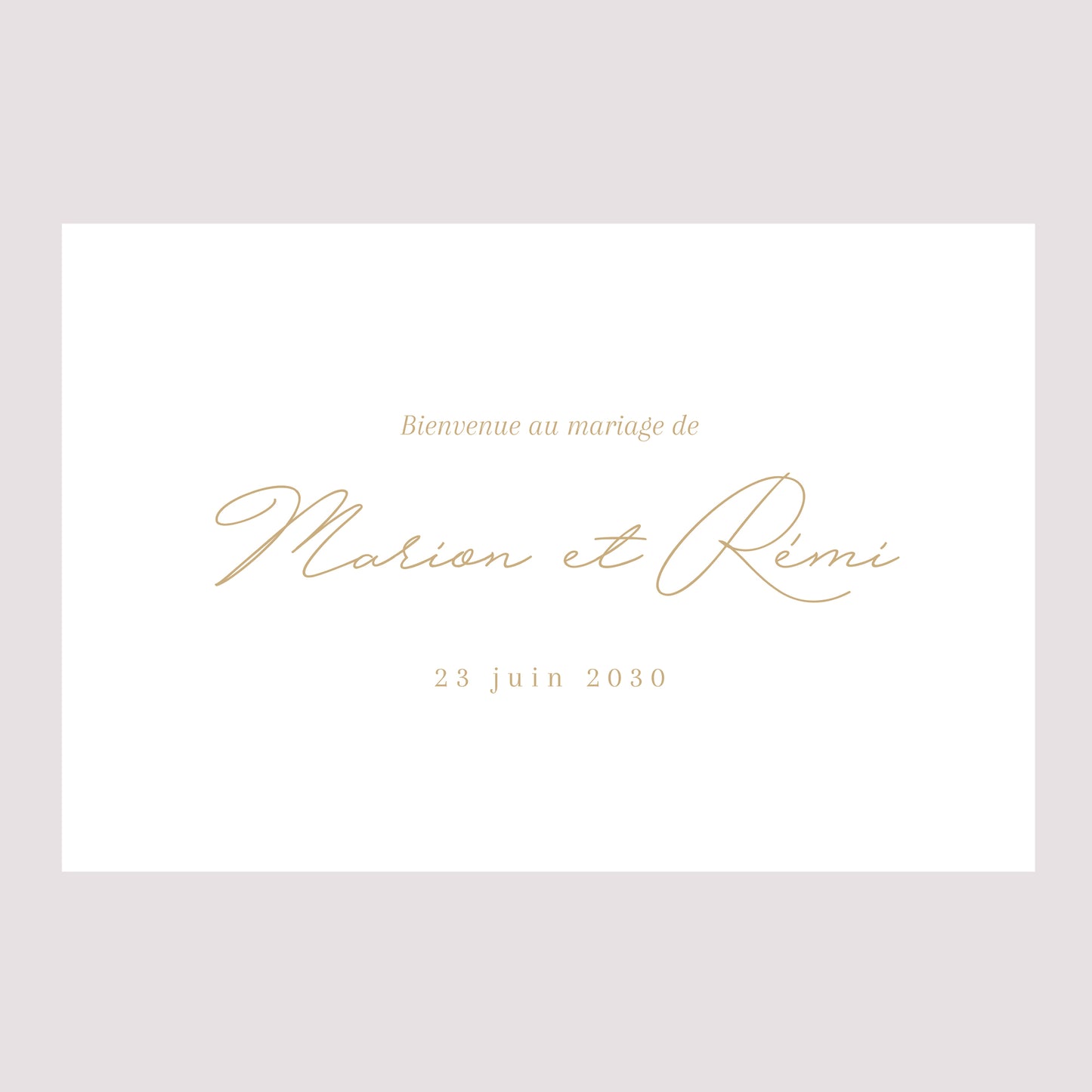 Panneau bienvenue Mariage Paysage 90 x 60 cm Un Grand Oui photo N° 2